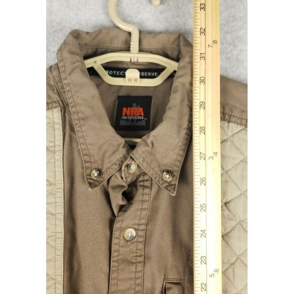 NRA‎ Outdoors Hunting Shooting Shirt Large Tan - Picture 7 of 7